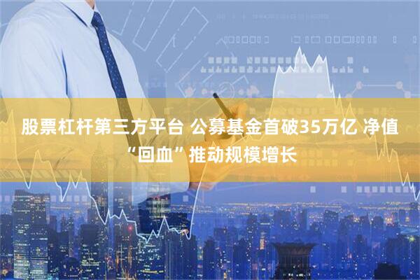 股票杠杆第三方平台 公募基金首破35万亿 净值“回血”推动规模增长