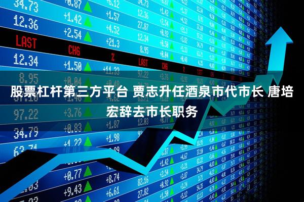 股票杠杆第三方平台 贾志升任酒泉市代市长 唐培宏辞去市长职务